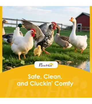 Gallinero para Exterior de Madera 145x90x92 cm para 2-4 Gallinas con Nido Casa Lateral Bandeja Extraíble Amarillo