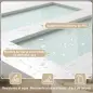 Puerta Corredera 91x213 cm con Kit de Montaje Puerta de Granero con Paneles de Vidrio y MDF Guía de PisoBlanco
