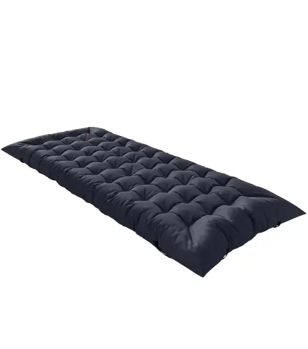 Esterilla de Camping Plegable Portátil con Correas Antideslizante para Cama de Camping Tienda Viajes Gris Oscuro