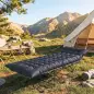 Esterilla de Camping Plegable Portátil con Correas Antideslizante para Cama de Camping Tienda Viajes Gris Oscuro