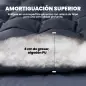 Esterilla de Camping Plegable Portátil con Correas Antideslizante para Cama de Camping Tienda Viajes Gris Oscuro