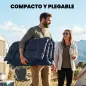 Esterilla de Camping Plegable Portátil con Correas Antideslizante para Cama de Camping Tienda Viajes Gris Oscuro