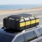 Bolsa de Techo para Coche 594L Impermeable con 6 Correas Alfombrilla Antideslizante Ganchos para Vehículos Amarillo Bolsa de Techo para Coche 594L Impermeable con 6 Correas Alfombrilla Antideslizante Ganchos para Vehículos Amarillo