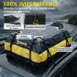 Bolsa de Techo para Coche 425L Impermeable con 8 Correas Alfombrilla Antideslizante Ganchos para Vehículos Amarillo