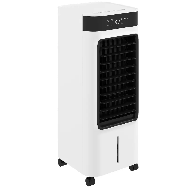 Climatizador Evaporativo 3 en 1 con Depósito de 7 L Oscilación 48° 3 Velocidades 3 Modos Temporizador 24h Blanco