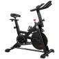 Bicicleta Estática en Casa con App Resistencia Magnética Regulable Pantalla LCD Asiento y Manillar Ajustables Ruedas
