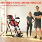 Tabla de Inversión Plegable con Dominadas y Flexiones Altura Ajustable 155-198 cm Ángulos 20° 40° 60° Cinturón Rojo