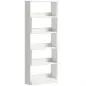 Estantería Expandible 5 Niveles Giratoria 350° Ancho Ajustable Convertible en en L Recta o Compacta 111,5x23,8x163,7 cm