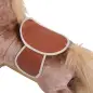 Caballo de Juguete para Niños de +3 Años con Asas Marco de Metal y Base de Madera Carga 40 kg 74x33x62 cm Marrón