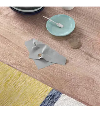 Conjunto de Comedor 5 Piezas Juego de 1 Mesa y 4 Sillas con Pies Acero para Cocina 110x70x75 cm Madera Natural y Blanco