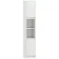 Columna de Baño Estrecha con 2 Puertas y 2 Estantes Abiertos para Espacios Pequeños 30x24x170 cm Blanco Columna de Baño Estrecha con 2 Puertas y 2 Estantes Abiertos para Espacios Pequeños 30x24x170 cm Blanco