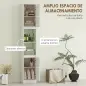 Columna de Baño Estrecha con 2 Puertas y 2 Estantes Abiertos para Espacios Pequeños 30x24x170 cm Blanco Columna de Baño Estrecha con 2 Puertas y 2 Estantes Abiertos para Espacios Pequeños 30x24x170 cm Blanco