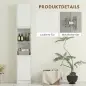 Columna de Baño Estrecha con 2 Puertas y 2 Estantes Abiertos para Espacios Pequeños 30x24x170 cm Blanco Columna de Baño Estrecha con 2 Puertas y 2 Estantes Abiertos para Espacios Pequeños 30x24x170 cm Blanco