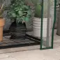 Invernadero de Jardín con 3 Estantes 1 Puerta con Cremallera para Cultivo de Plantas 59x39x127 cm Transparente