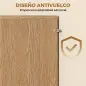 Recibidor de Entrada con Espejo Cajón y Estante Mueble de Recibidor para Pasillo 91,5x27,9x85,5 cm Roble