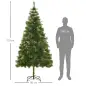 Árbol de Navidad 210cm, Artificial Árbol de Pino, Decoración Navideña, con Soporte Metálico, 505 Ramas con Puntas Acentuadas en Árbol de Navidad 210cm, Artificial Árbol de Pino, Decoración Navideña, con Soporte Metálico, 505 Ramas con Puntas Acentuadas en
