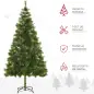 Árbol de Navidad 210cm, Artificial Árbol de Pino, Decoración Navideña, con Soporte Metálico, 505 Ramas con Puntas Acentuadas en Árbol de Navidad 210cm, Artificial Árbol de Pino, Decoración Navideña, con Soporte Metálico, 505 Ramas con Puntas Acentuadas en