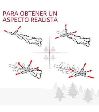 Árbol de Navidad 210cm, Artificial Árbol de Pino, Decoración Navideña, con Soporte Metálico, 505 Ramas con Puntas Acentuadas en