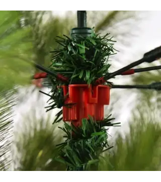 Árbol de Navidad 210cm, Artificial Árbol de Pino, Decoración Navideña, con Soporte Metálico, 505 Ramas con Puntas Acentuadas en