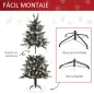 Árbol de Navidad Artificial 150 cm con 440 Ramas 39 Piñas y 39 Bayas Decoración Navideña para Interiores Verde Árbol de Navidad Artificial 150 cm con 440 Ramas 39 Piñas y 39 Bayas Decoración Navideña para Interiores Verde