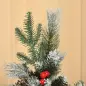 Árbol de Navidad Artificial 150 cm con 440 Ramas 39 Piñas y 39 Bayas Decoración Navideña para Interiores Verde Árbol de Navidad Artificial 150 cm con 440 Ramas 39 Piñas y 39 Bayas Decoración Navideña para Interiores Verde