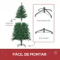 Árbol de Navidad Artificial con Luces Preinstaladas de 150 cm y 502 Ramas Decoración Navideña para Interior Verde