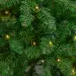 Árbol de Navidad Artificial con Luces Preinstaladas de 180 cm y 714 Ramas Decoración Navideña para Interior Verde