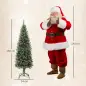 Árbol de Navidad Artificial 150 cm con 395 Ramas 30 Piñas y Soporte de Metal Árbol Navideño para Salón Interior Verde Árbol de Navidad Artificial 150 cm con 395 Ramas 30 Piñas y Soporte de Metal Árbol Navideño para Salón Interior Verde