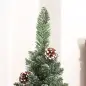 Árbol de Navidad Artificial 150 cm con 395 Ramas 30 Piñas y Soporte de Metal Árbol Navideño para Salón Interior Verde Árbol de Navidad Artificial 150 cm con 395 Ramas 30 Piñas y Soporte de Metal Árbol Navideño para Salón Interior Verde