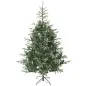 Árbol de Navidad Artificial 210 cm con 1123 Ramas y Soporte Metálico Plegable Fácil Montaje para Salón Interior Verde