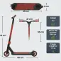 Scooter Acrobático para Trucos Patinete Freestyle con Rodamientos ABEC-9 Ruedas 120 mm Giro 360° para Skatepark Rojo