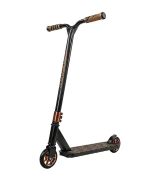 Scooter Acrobático para Trucos Patinete Freestyle con Rodamientos ABEC-9 Ruedas 120 mm Giro 360° para Skatepark Dorado
