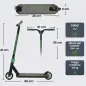 Scooter Acrobático para Trucos Patinete Freestyle con Rodamientos ABEC-9 Ruedas 120 mm Giro 360° para Skatepark Verde