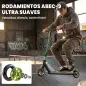 Scooter Acrobático para Trucos Patinete Freestyle con Rodamientos ABEC-9 Ruedas 120 mm Giro 360° para Skatepark Verde