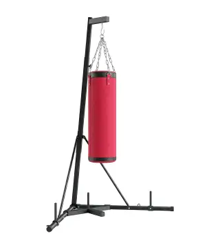 Soporte para Saco de Boxeo de Pie de Acero con Altura Ajustable 175–220 cm y 185–231 cm Base Pesada y Bolsa de Arena