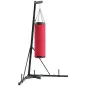 Soporte para Saco de Boxeo de Pie de Acero con Altura Ajustable 175–220 cm y 185–231 cm Base Pesada y Bolsa de Arena