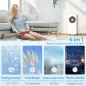 Aire Acondicionado Portátil 7000 BTU 4 en 1 Enfriamiento Deshumidificador Ventilador Modo de Sueño para 26 m² Blanco