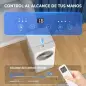 Aire Acondicionado Portátil 7000 BTU 4 en 1 Enfriamiento Deshumidificador Ventilador Modo de Sueño para 26 m² Blanco