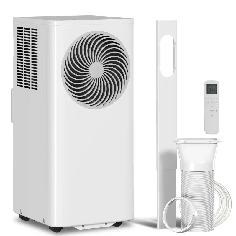 Aire Acondicionado Portátil 9000 BTU 4 en 1 Enfriamiento Deshumidificador Ventilador Modo de Sueño para 33 m² Blanco Aire Acondicionado Portátil 9000 BTU 4 en 1 Enfriamiento Deshumidificador Ventilador Modo de Sueño para 33 m² Blanco