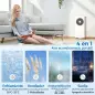 Aire Acondicionado Portátil 9000 BTU 4 en 1 Enfriamiento Deshumidificador Ventilador Modo de Sueño para 33 m² Blanco