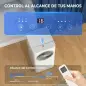 Aire Acondicionado Portátil 9000 BTU 4 en 1 Enfriamiento Deshumidificador Ventilador Modo de Sueño para 33 m² Blanco
