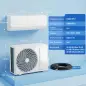 Aire Acondicionado Split Inverter 12000 BTU con Bomba de Calor WiFi y Control por Voz para 18 m² con Kit de Instalación