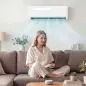 Aire Acondicionado Split Inverter 12000 BTU con Bomba de Calor WiFi y Control por Voz para 18 m² con Kit de Instalación