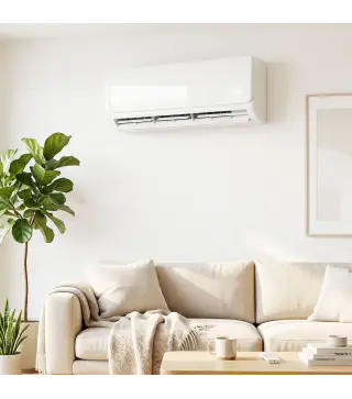 Aire Acondicionado Split Inverter 12000 BTU con Bomba de Calor WiFi y Control por Voz para 18 m² con Kit de Instalación