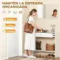 Recibidor de Entrada con Espejo Cajón y Estante Mueble de Recibidor para Pasillo 91,5x27,9x85,5 cm Blanco Recibidor de Entrada con Espejo Cajón y Estante Mueble de Recibidor para Pasillo 91,5x27,9x85,5 cm Blanco