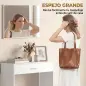 Recibidor de Entrada con Espejo Cajón y Estante Mueble de Recibidor para Pasillo 91,5x27,9x85,5 cm Blanco Recibidor de Entrada con Espejo Cajón y Estante Mueble de Recibidor para Pasillo 91,5x27,9x85,5 cm Blanco