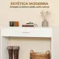 Recibidor de Entrada con Espejo Cajón y Estante Mueble de Recibidor para Pasillo 91,5x27,9x85,5 cm Blanco Recibidor de Entrada con Espejo Cajón y Estante Mueble de Recibidor para Pasillo 91,5x27,9x85,5 cm Blanco