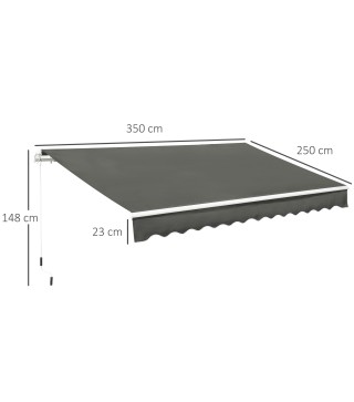 Toldo Manual Retráctil