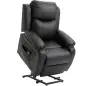Sillón Relax Levanta Personas Sillón Elevador con Control Remoto Reclinación Eléctrica 160° Reposapiés 76x90x105cm Negro Sillón Relax Levanta Personas Sillón Elevador con Control Remoto Reclinación Eléctrica 160° Reposapiés 76x90x105cm Negro