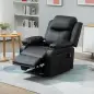 Sillón Relax Levanta Personas Sillón Elevador con Control Remoto Reclinación Eléctrica 160° Reposapiés 76x90x105cm Negro Sillón Relax Levanta Personas Sillón Elevador con Control Remoto Reclinación Eléctrica 160° Reposapiés 76x90x105cm Negro